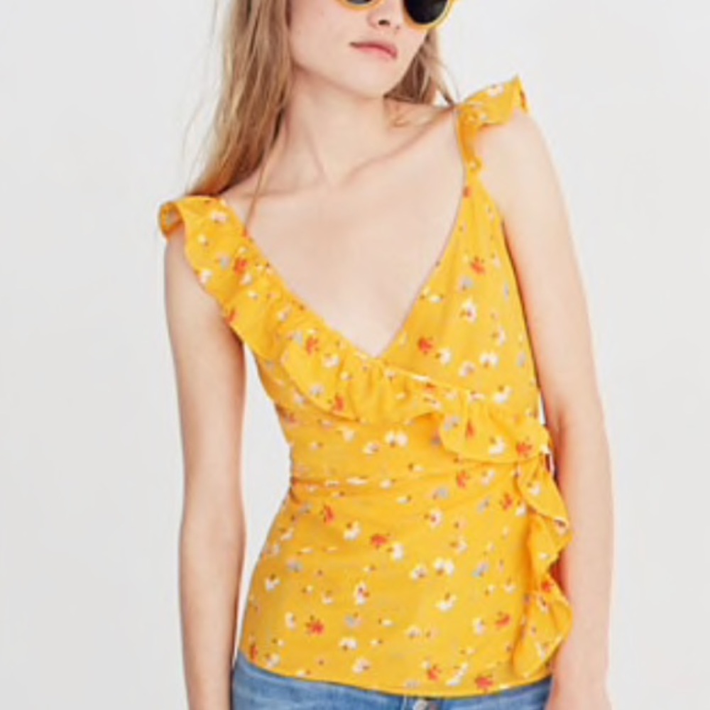 HP🌻 Madewell Silk Wrap Cami